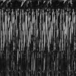 Melni folija aizkari, 90x250cm