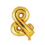 Folija balons ''&'', 35cm, zelts