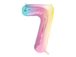 Folija balons ”7”. Varavīksne.86cm