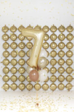 Folija balons ”7”. Zelta.86cm - Image 2