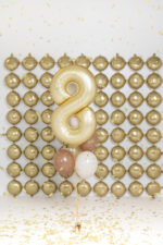 Folija balons ”8”. Zelta.86cm - Image 2