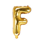 Folija balons ''F'', 35cm, zelts