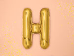 Folija balons ''H'', 35cm, zelts - Image 2