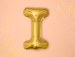 Folija balons ''I'', 35cm, zelts - Image 2