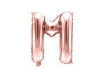 Folija balons ''M'', 35cm, rožu zelts