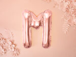 Folija balons ''M'', 35cm, rožu zelts - Image 2