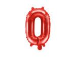 Folija balons ''O'', 35cm, sarkans