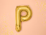 Folija balons ''P'', 35cm, zelts - Image 2