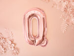 Folija balons ''Q'', 35cm, rožu zelts - Image 2