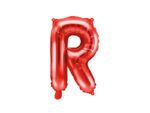 Folija balons ''R'', 35cm, sarkans