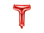 Folija balons ''T'', 35cm, sarkans