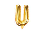 Folija balons ''U'', 35cm, zelts