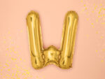 Folija balons ''W'', 35cm, zelts - Image 2