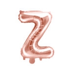 Folija balons ''Z'', 35cm, rožu zelts
