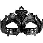 Acu maska "Karnevāls" melna