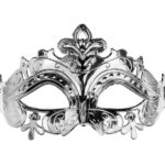 Acu maska "Karnevāls"sudraba