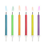 Sveces. Krāsainas. 6gb. Krāsaina liesma