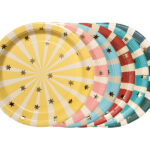 Papīra šķīvīši, Cirka svītras. 6gb.